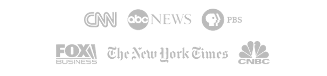 As seen on CNN, ABC News, PBS, Fox Business, NY Times, CNBC